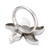 Anillo flor crisocola - Anillo floral multipiedra crisocola en plata de primera ley