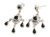 Obsidian chandelier earrings, 'Colonial Maiden' - Vintage-Look Obsidian Chandelier Earrings