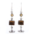 Tiger's eye and citrine dangle earrings, 'Magnificent Jhumki' - Tiger's Eye and Citrine Dangle Earrings from india