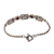 Garnet pendant bracelet, 'Kawung Blossom' - Javanese Batik Motif Pendant Bracelet with Garnets (image 2d) thumbail