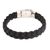 Pulsera de cuero para hombre - Pulsera trenzada de cuero para hombre de Bali