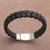 Pulsera de cuero para hombre - Pulsera trenzada de cuero para hombre de Bali