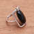 Onyx single-stone ring, 'Deep Soul' - Black Onyx Single-Stone Ring Crafted in Bali