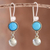 Amazonite dangle earrings, 'Amazon Shower' - Amazonite Dangle Earrings from Peru