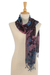 Tie-dyed cotton scarf, 'Artistic Colors' - Tie-Dyed Multicolored Cotton Wrap Scarf from Thailand thumbail