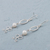 Cultured pearl dangle earrings, 'Bright White' - Cultured Pearl and Sterling Silver Dangle Earrings