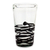 Blown glass drinking glasses, 'Ebony Spin' (set of 4) - Set of 4 Hand Blown Black Spiral Glass Tumblers from Mexico