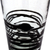 Blown glass drinking glasses, 'Ebony Spin' (set of 4) - Set of 4 Hand Blown Black Spiral Glass Tumblers from Mexico