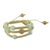 Amazonite Shambhala-style bracelet, 'Peaceful Nature' - Fair Trade Macrame Amazonite Shambhala-style Bracelet