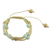 Amazonite Shambhala-style bracelet, 'Peaceful Nature' - Fair Trade Macrame Amazonite Shambhala-style Bracelet