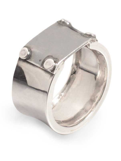 anillo de banda de plata - Anillo de banda de plata fina moderno hecho a mano artesanalmente