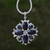 Smoky quartz pendant necklace, 'Buddha's Curl Snowflake' - Smoky Quartz Buddha Curl Necklace from Bali (image 2) thumbail