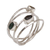 Multi-gemstone ring, 'Bold Majesty' - Green and Smoky Quartz and Citrine Ring from Bali (image 2d) thumbail