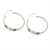 Sterling silver hoop earrings, 'Cool Rounds' - Gleaming Sterling Silver Hoop Earrings from Thailand (image 2c) thumbail