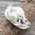 Cocktailring aus Zuchtperlen und Rubin - Zeitgenössischer Ring aus Sterlingsilber mit Perlen und Rubin