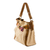 Leather accent cotton tote, 'Ixcaco Colors' - Leather Accent Cotton Tote Handwoven in Guatemala (image 2b) thumbail