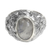 Men's rainbow moonstone ring, 'Lion's Charisma' - Men's Sterling Silver and Rainbow Moonstone Ring thumbail