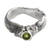 Men's peridot ring, 'Dreams of a Cat' - Men's Unique Sterling Silver and Peridot Ring (image 2c) thumbail