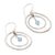 Earrings, 'Blue Halo' - Sterling Silver Dangle Earrings (image 2d) thumbail