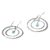 Earrings, 'Blue Halo' - Sterling Silver Dangle Earrings (image 2e) thumbail