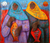 „Zwei Fischerinnen mit Schals“ (2005) - Fischerin Ölgemälde feine Kunst Anden