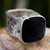 Onyx cocktail ring, 'Always Midnight' - Onyx Fair Trade Taxco Silver Cocktail Ring  from Mexico