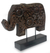 Wood sculpture, 'Blossoming Elephant' - Wood sculpture