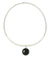 Jade pendant collar necklace, 'Black Maya Treasure' - Jade Pendant Collar Necklace
