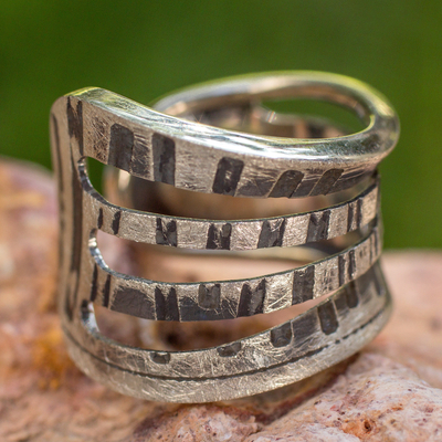 Sterling silver band ring, Stella Inspiration