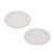 Keramik-Salatteller, „Country Dot“ (Paar) – Weiße Keramik-Salatteller mit Punktmotiv (Paar)