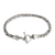 Sterling silver chain bracelet, 'Souls Entwine' (7.25 inch) - Unisex Sterling Silver Chain Bracelet from Bali (7.25 Inch)