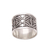 Sterling silver band ring, 'Encircle with Beauty' - Patterned Sterling Silver Band Ring from Bali