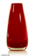 Handgeblasene Kunstglasvase - Rotes, mundgeblasenes Glas im Murano-Stil