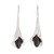Jade drop earrings, 'Arum Lilies' - Jade Arum-Lily Flower Drop Earrings from Guatemala thumbail