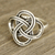 Sterling silver band ring, 'Celtic Connection' - Celtic Sterling Silver Band Ring Crafted in India (image 2b) thumbail