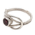 Garnet solitaire ring, 'Captured Gem' - Wire Pattern Garnet Solitaire Ring from Bali (image 2d) thumbail