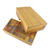 Wood domino set, 'Colorful Dominoes' - Colorful Rain Tree Wood Domino Set Game from Thailand (image 2c) thumbail