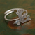 Sterling silver cocktail ring, 'Paradise Bird' - Bird Motif Sterling Silver Cocktail Ring from Mexico