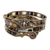 Glass beaded wrap bracelet, 'Country Travels' - Colorful Glass Beaded Wrap Bracelet from Guatemala (image 2e) thumbail