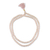 Rose quartz jap mala prayer beads, 'Pray' - Rose Quartz Prayer Beaded Necklace Hindu Jewelry thumbail