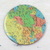Wood coasters, 'Round Map' (set of 5) - 5 Round Laminated Wood Coasters of World Map from India (image 2b) thumbail