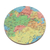 Posavasos de madera, (juego de 5) - 5 Posavasos Redondos de Madera Laminada con Mapa Mundial de la India