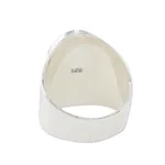 Men's jade ring, 'Truth and Life in Dark Green' - Handmade Men's Dark Green Jade Cocktail Ring from Guatemala