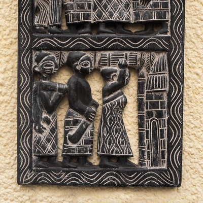 Reliefplatte aus Holz - Reliefplatte aus kulturellem Holz