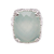 Chalcedony cocktail ring, 'Buddha's Curl Bliss' - 15-Carat Blue Chalcedony Cocktail Ring from Bali thumbail