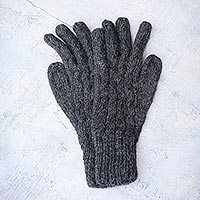 Featured review for 100% alpaca gloves, Lush Grey