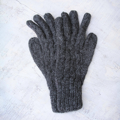 handschuhe aus 100 % Alpaka - Handschuhe aus Alpakawolle aus Peru