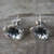 Sterling silver flower earrings, 'Silver Allamanda' - Floral Sterling Silver Stud Earrings (image 2b) thumbail