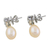 Pearl and topaz drop earrings, 'Sweet Soul' - Pearl and Topaz Earrings from Thailand (image 2d) thumbail