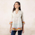 Cotton tunic, 'Madhubani Summer' - Floral Printed Cotton Tunic in Multicolor from India